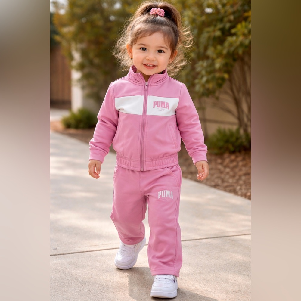 Puma| Pink Toddler Track Suit